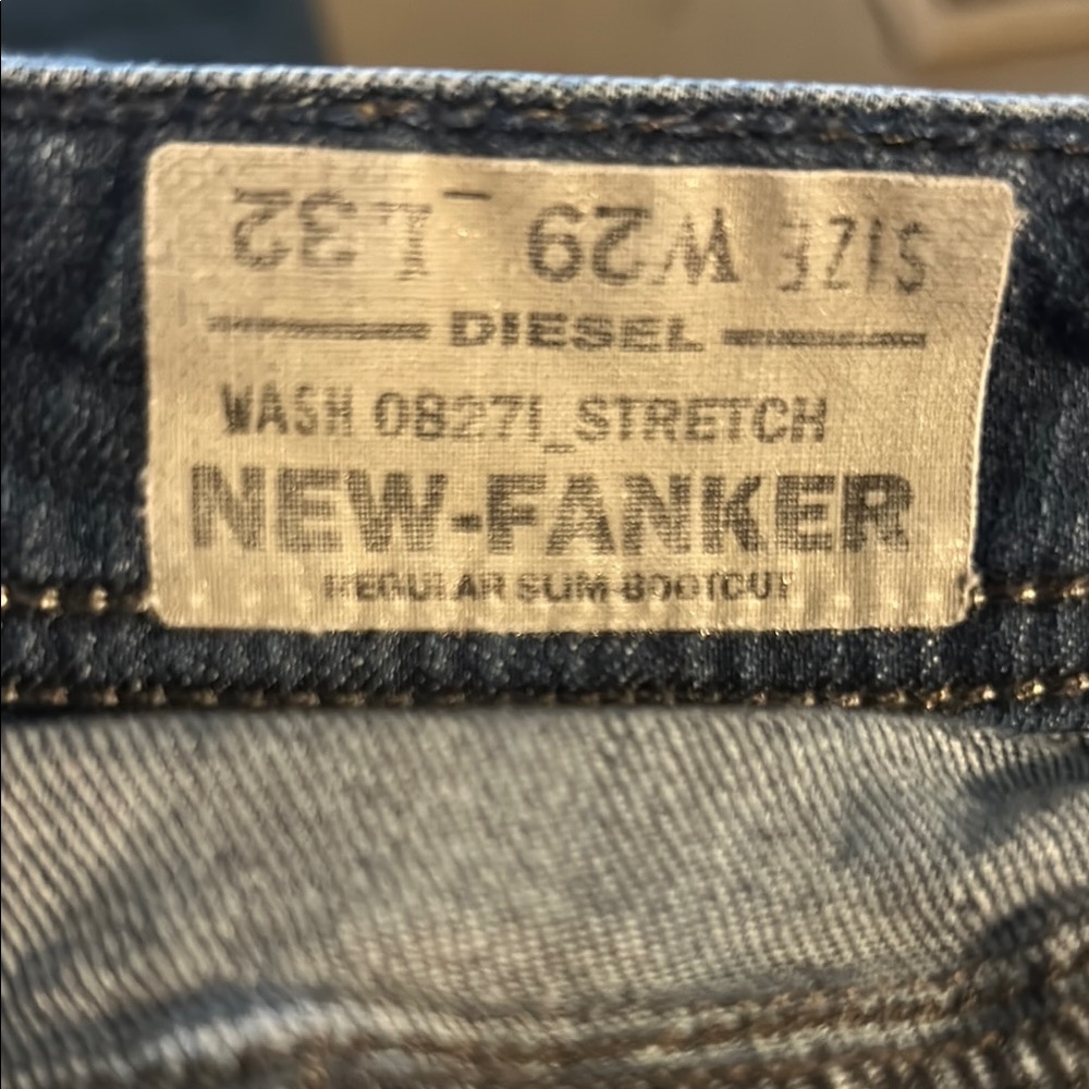 Diesel Blue Slim Straight Jeans